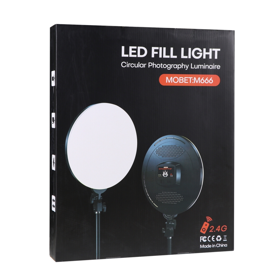 LED Панель Light Circular 32cm Remote (M666) Чорний - Зображення 2