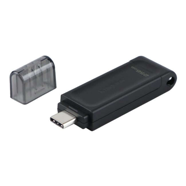 USB флеш-накопичувач 3.2 Kingston DT 70 256GB Type-C Чорний