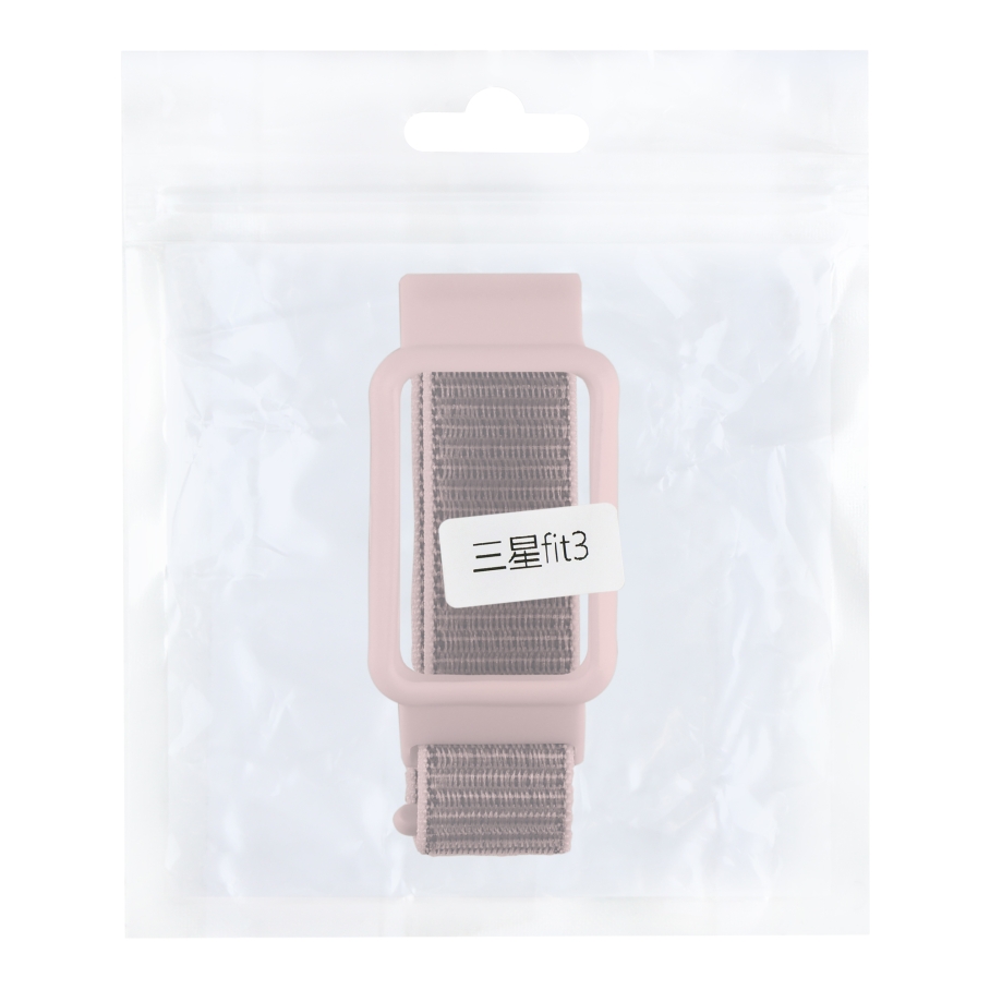 Ремінець для Samsung Galaxy Fit 3 (R390) Nylon Pink Sand - Зображення 3
