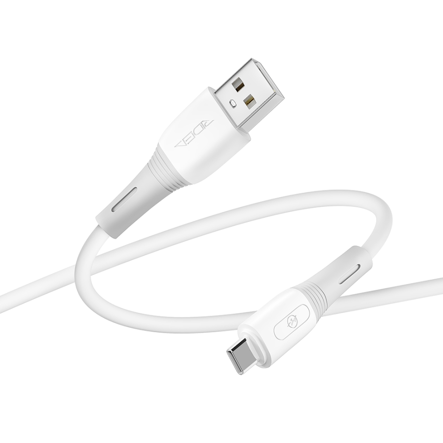 Кабель USB Ridea RC-SI35 SiliconePro Type-C 3A Бiлий - Зображення 3