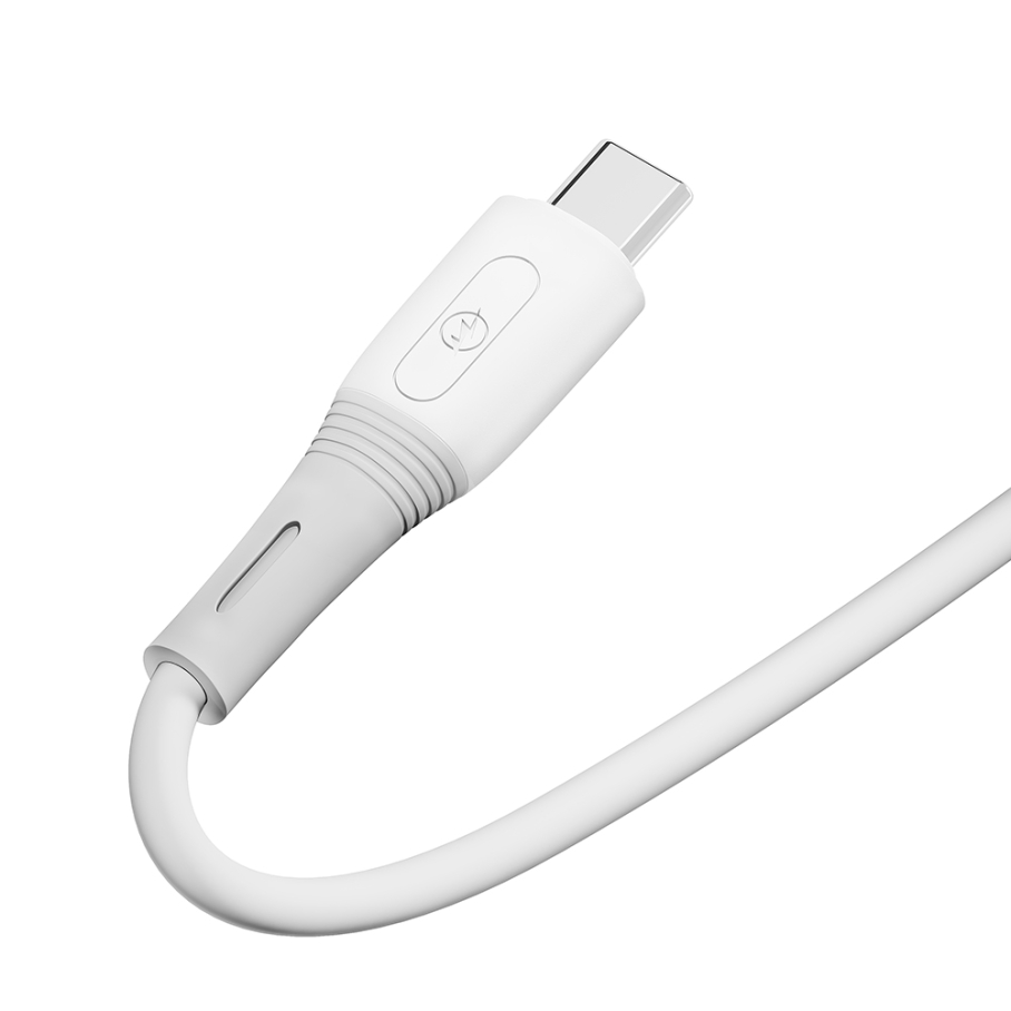 Кабель USB Ridea RC-SI35 SiliconePro Type-C 3A Бiлий - Зображення 4