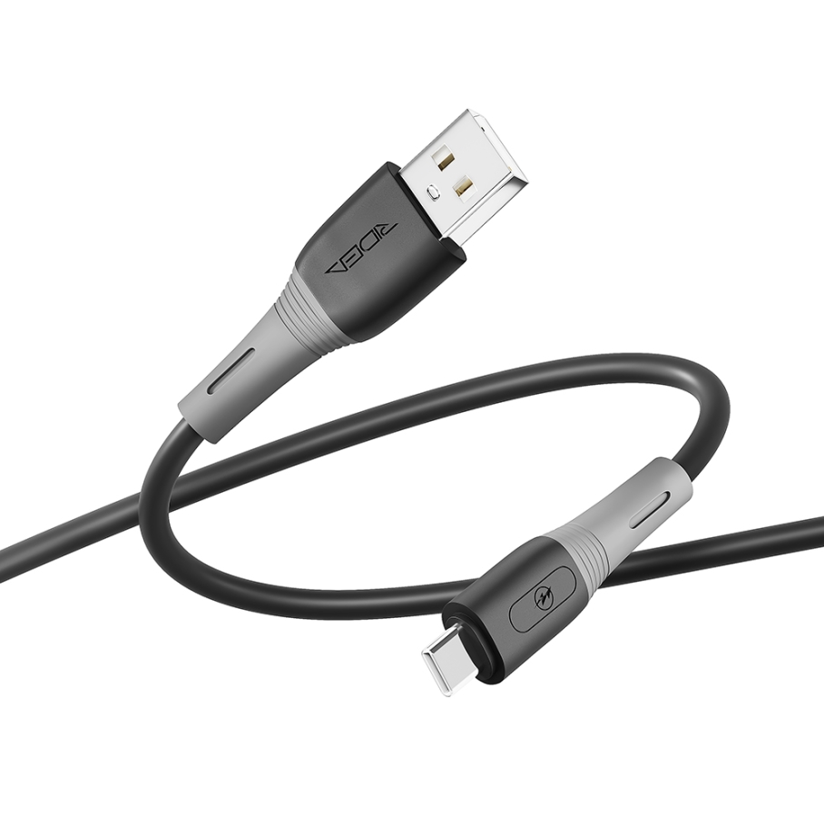 Кабель USB Ridea RC-SI35 SiliconePro Type-C 3A Чорний - Зображення 3