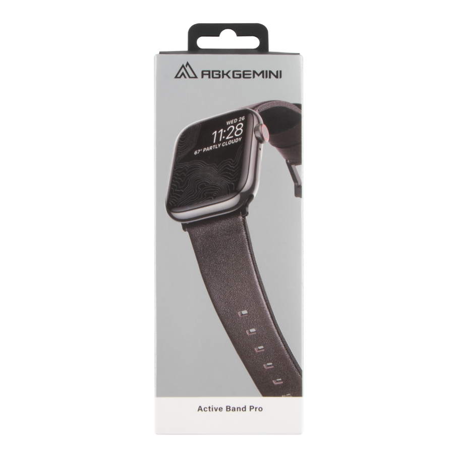 Ремінець для Apple Watch Leather+Silicone 38/40/41 mm Coffe Black - Зображення 3
