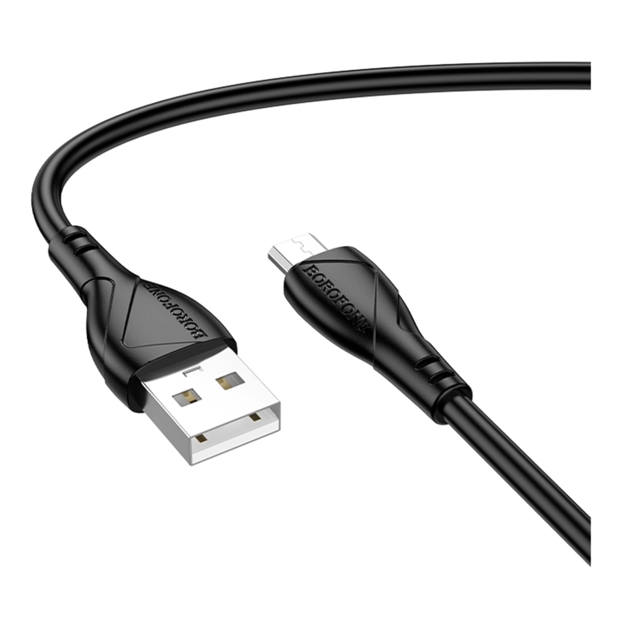 Кабель USB Borofone BX121 Micro 2.4A Чорний