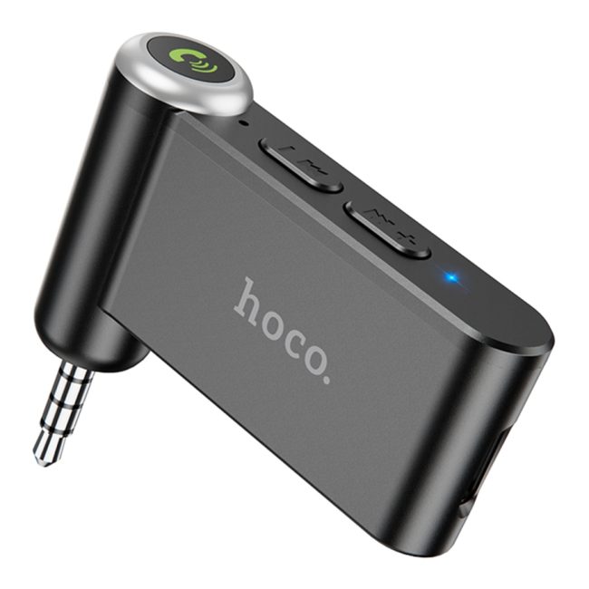FM-трансмітер Hoco E58 AUX Receiver/Bluetooth 5.0/Battery 140mAh Чорний