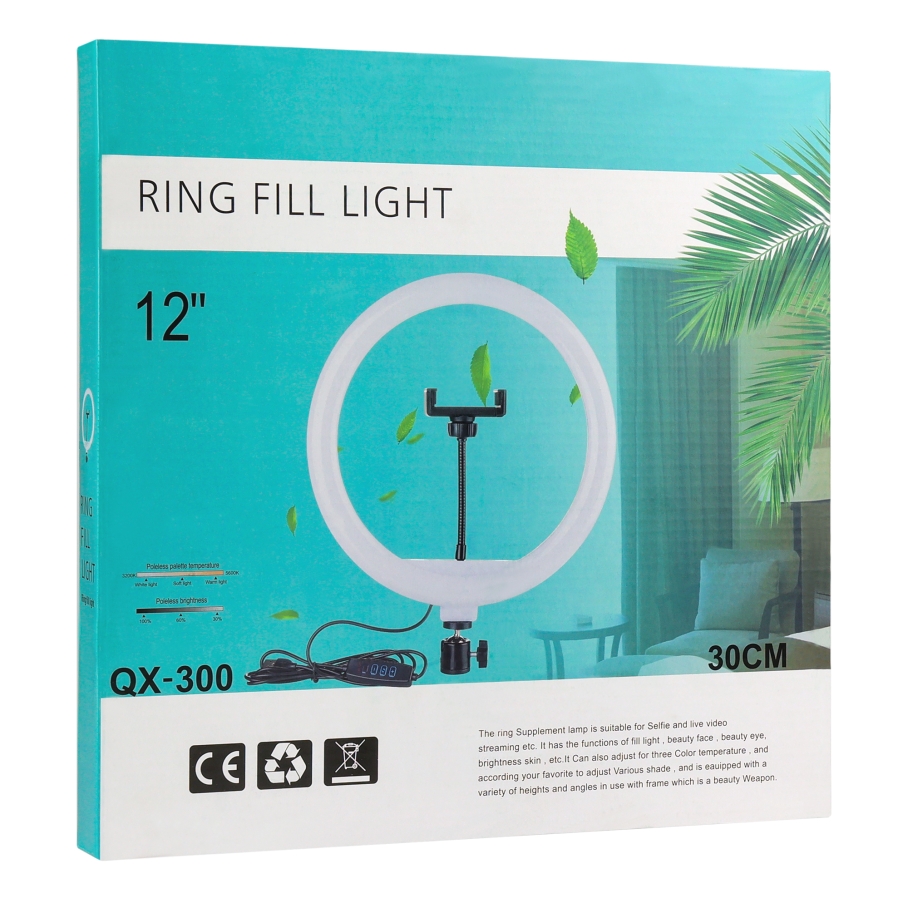 Лампа Fill Light 30cm (QX-300) Чорний - Зображення 2