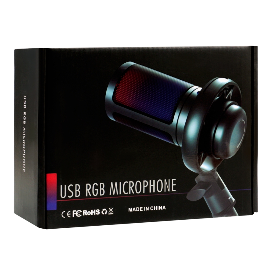 Мікрофон Для Стриму ME6S-RGB Настільний Чорний - Зображення 2