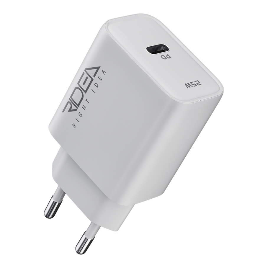 Мережевий Зарядний Пристрій Ridea RW-25120 Rapid Max 1USB-C QC/PD 25W Бiлий