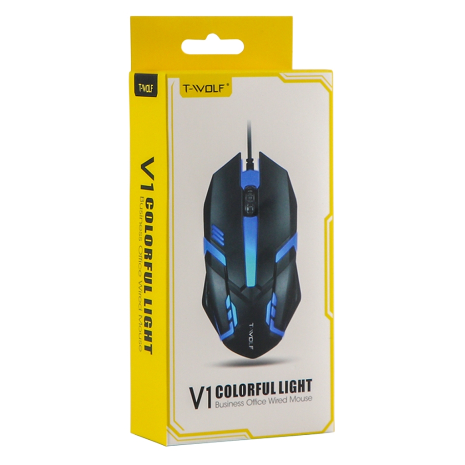 USB Миша TWolf V1 Чорний - Зображення 2