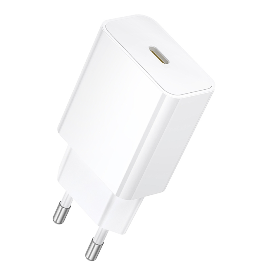 Мережевий Зарядний Пристрій Borofone BA112A 1USB-C PD20W Бiлий