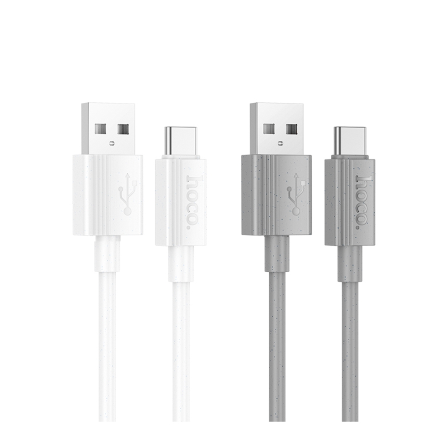 Кабель USB Hoco X107 Type-C 3A Бiлий - Зображення 2