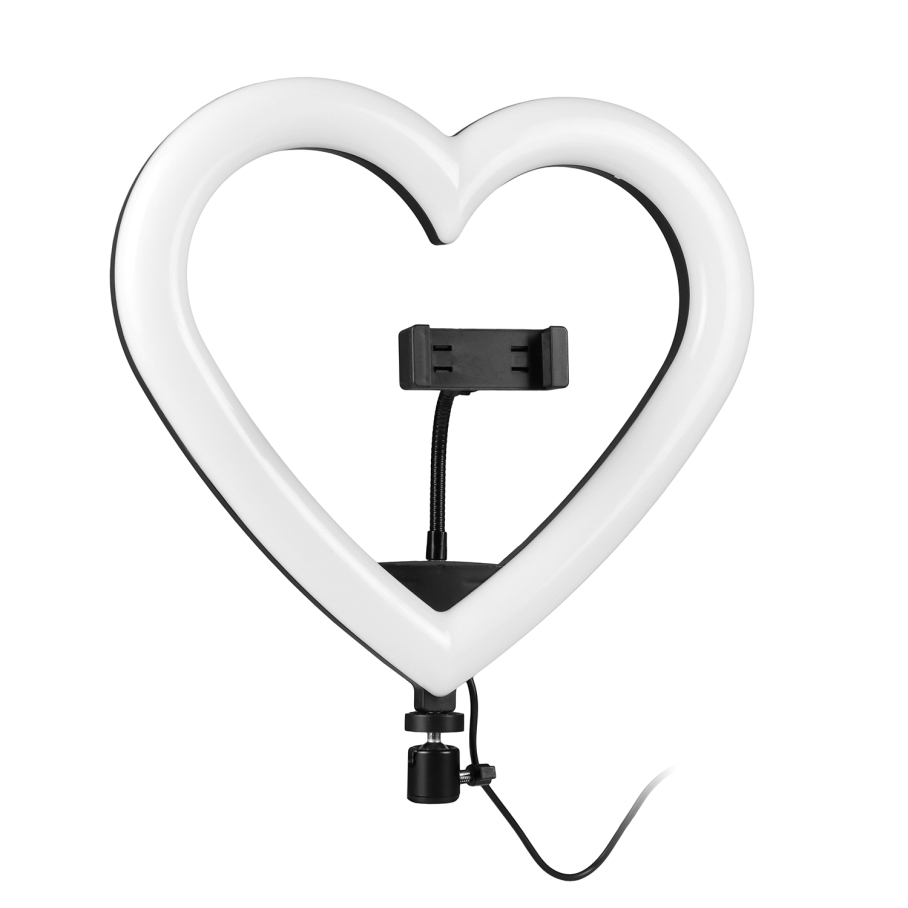 Лампа RGB JM33-13 33cm (Heart Style) Чорний - Зображення 3