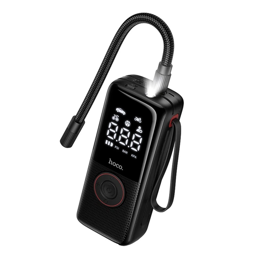 Автомобільний компресор Hoco ZP18 4000mAh Чорний