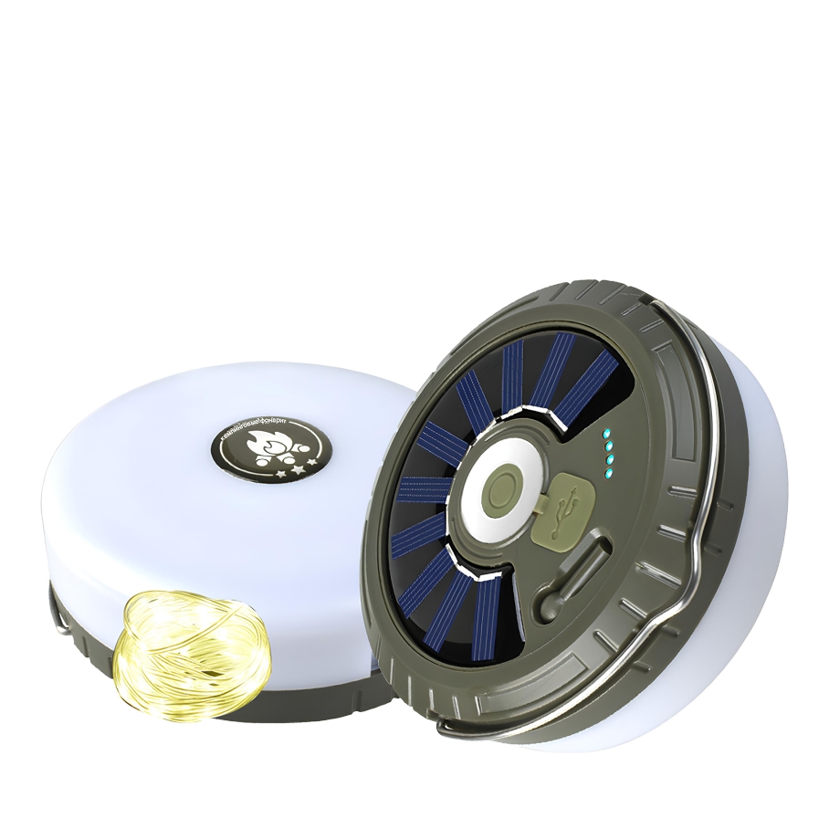 Фонарь-Гирлянда MH-0518 2000mAh Solar+Remote Хакі