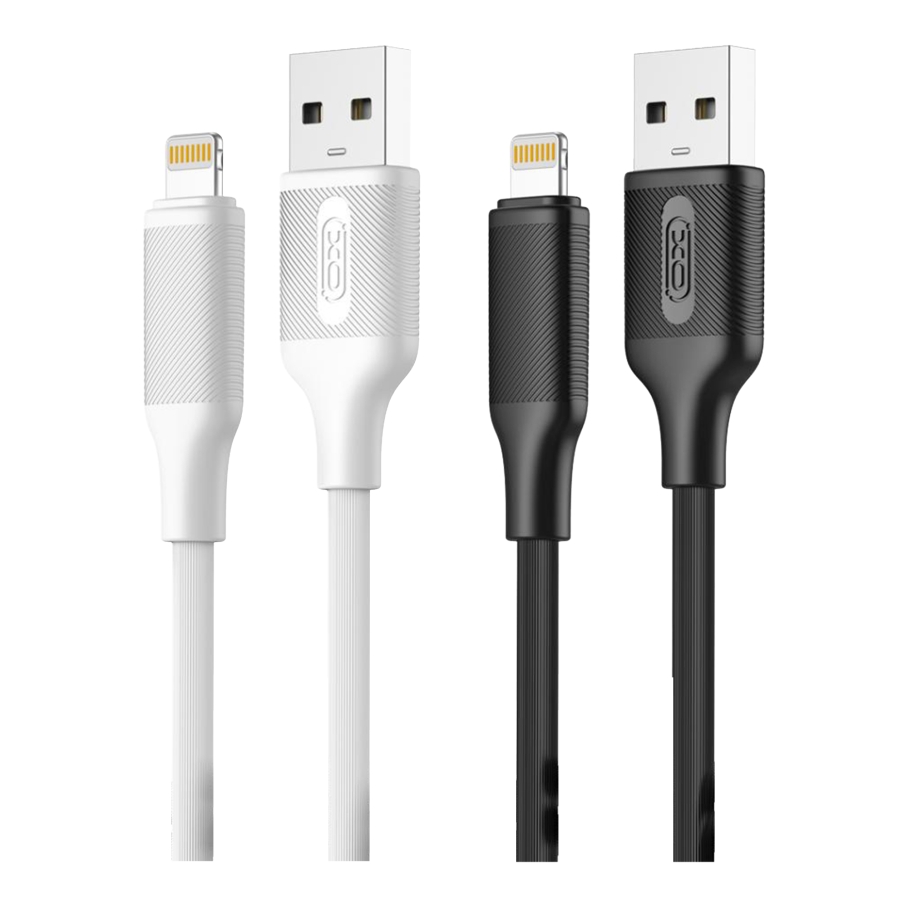 Кабель USB XO-NB265 Lightning 2.4A Бiлий - Зображення 2