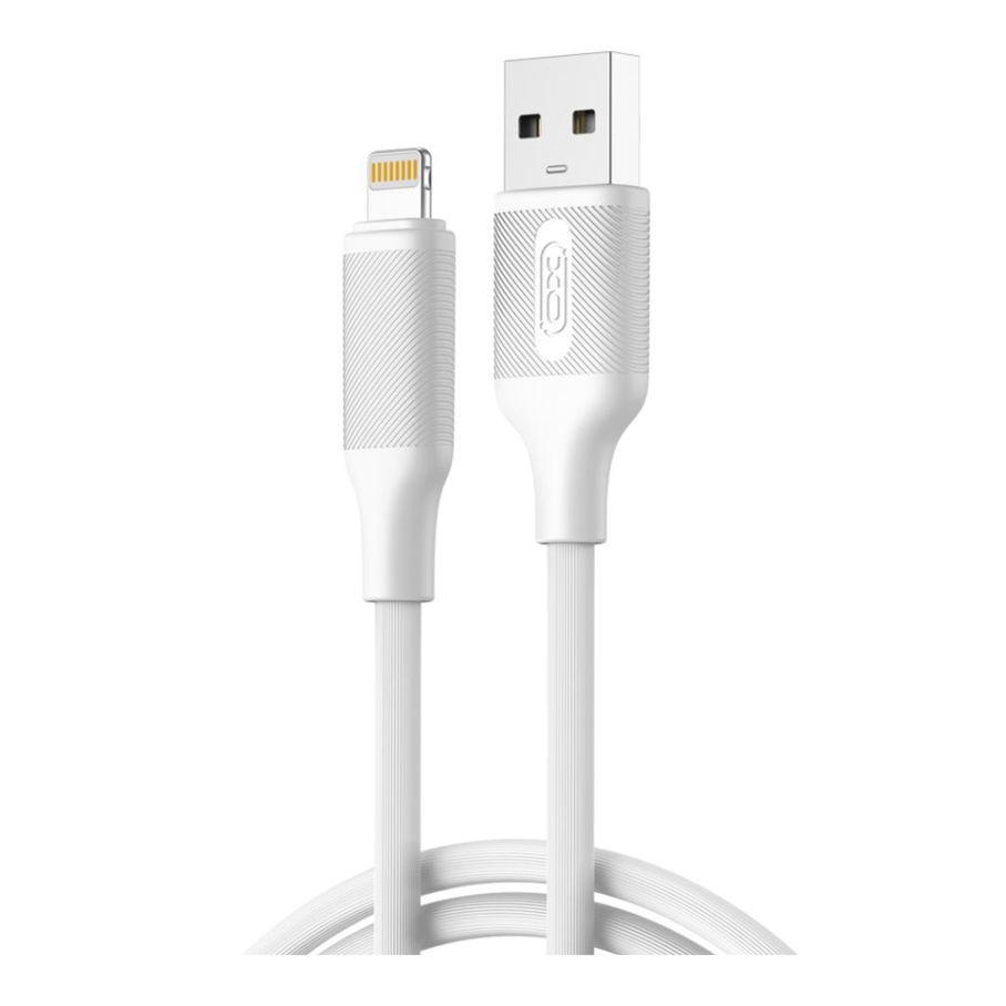 Кабель USB XO-NB265 Lightning 2.4A Бiлий