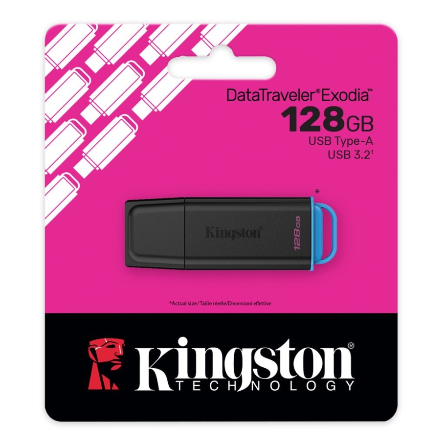 USB флеш-накопичувач 3.2 Kingston DT Exodia G2 128GB Чорний - Зображення 2