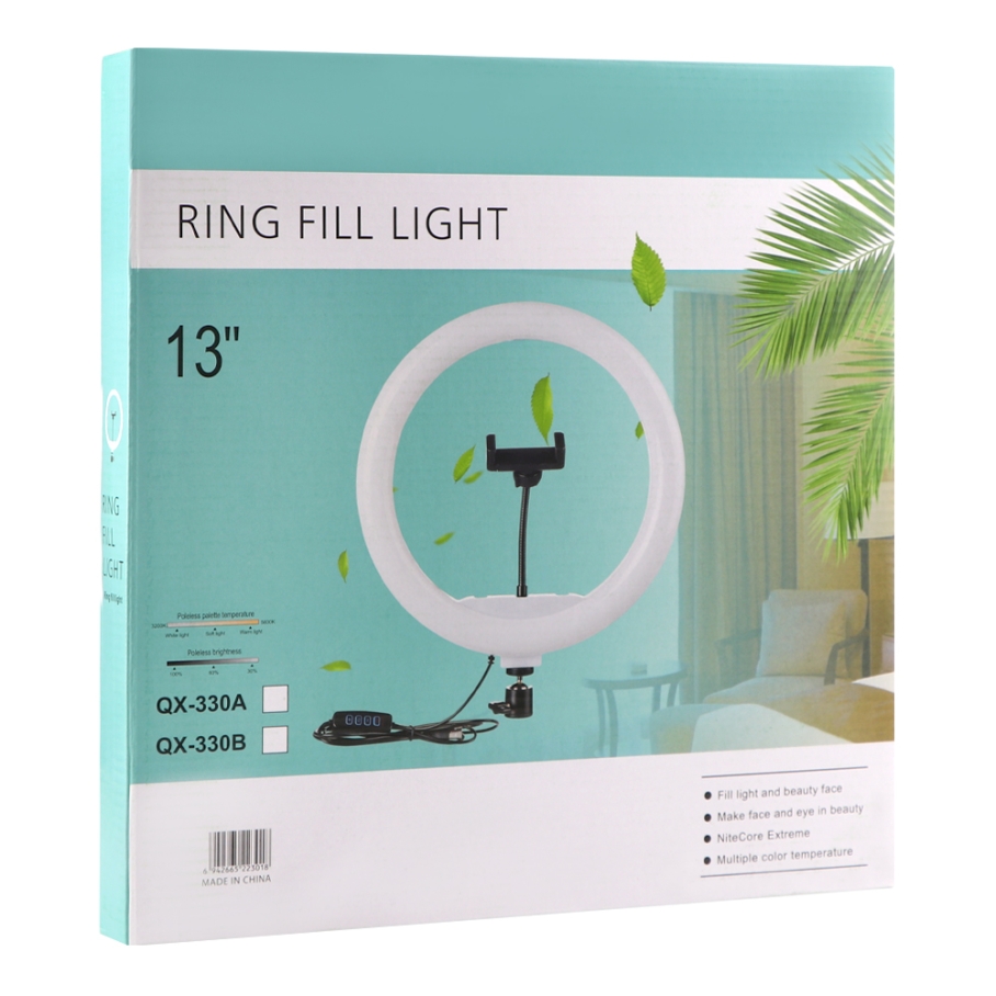 Лампа Fill Light 33cm (QX-330) М'ята упаковка Чорний - Зображення 2