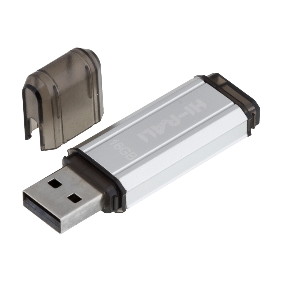 USB флеш-накопичувач Hi-Rali Stark 16gb Сталевий