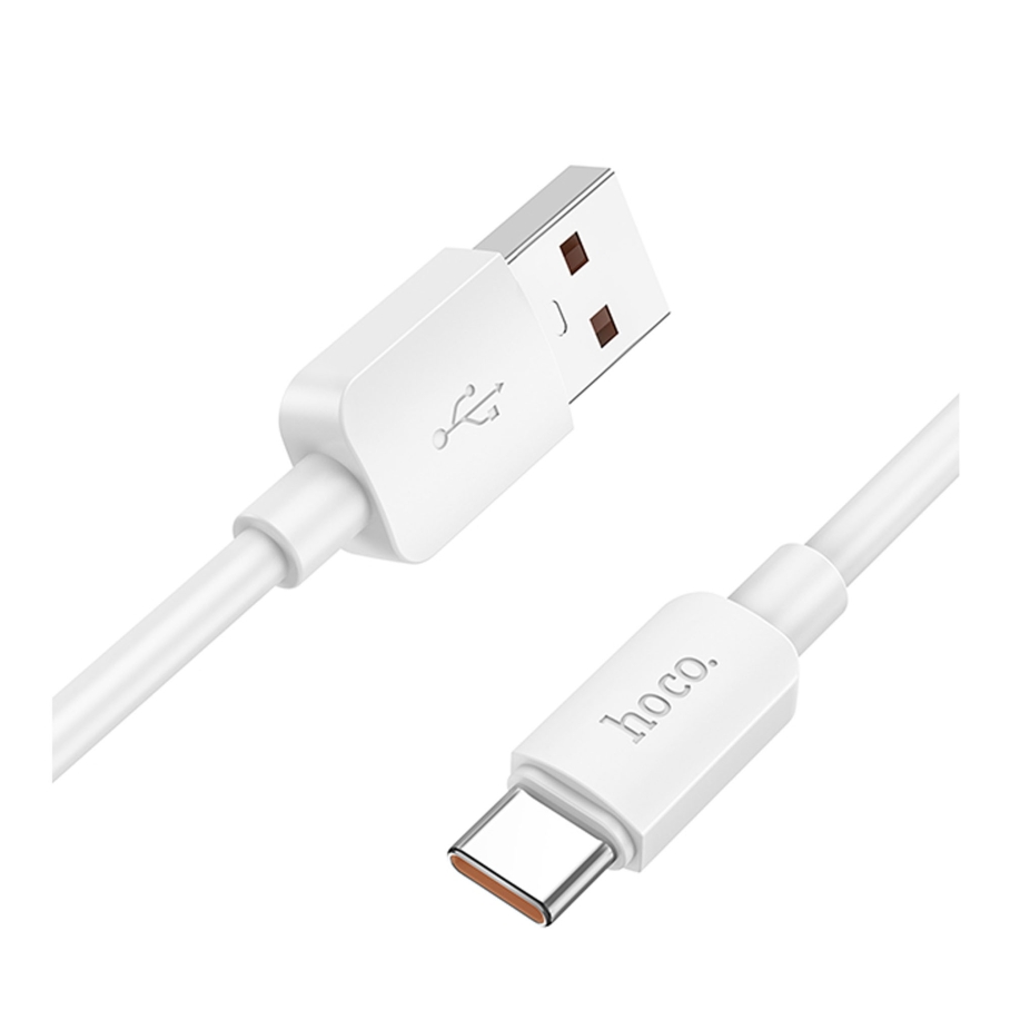 Кабель USB Hoco X96 Type-C 3A 0.25m Бiлий