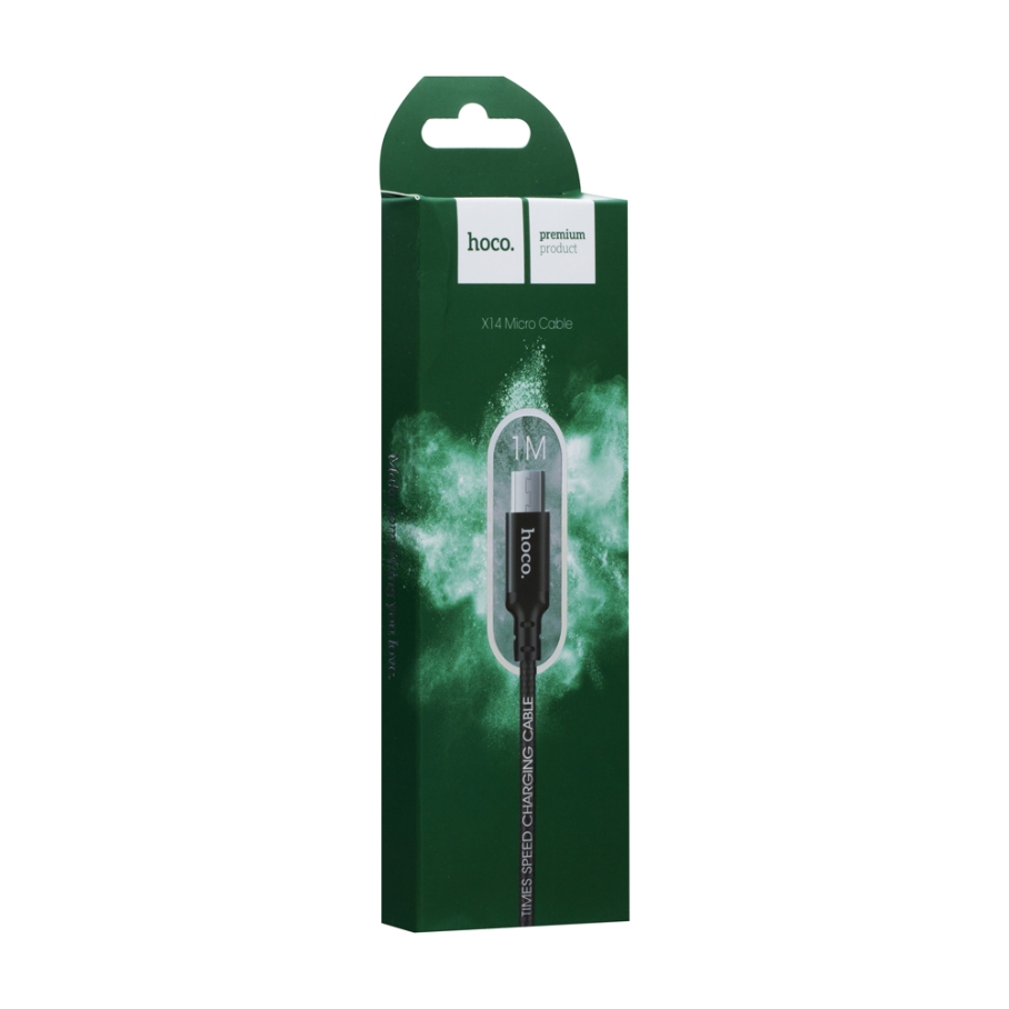 Кабель USB Hoco X14 Times Speed Micro Чорний - Зображення 3