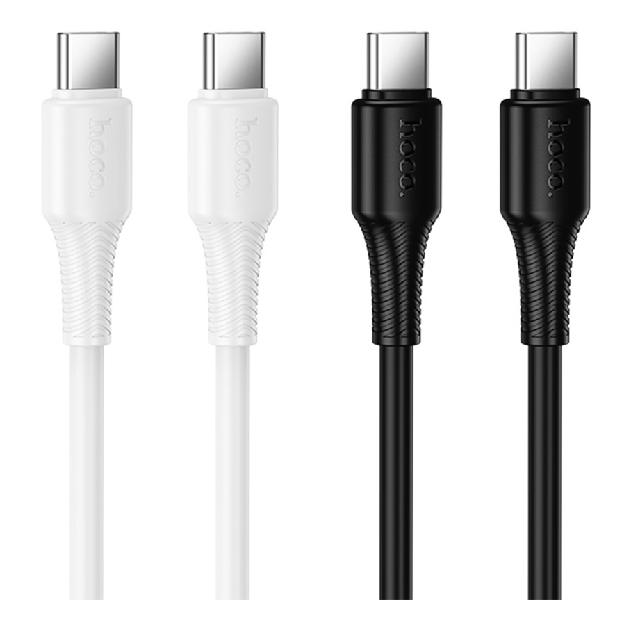 Кабель USB Hoco X120 Type-C to Type-C 60W Білий - Зображення 2