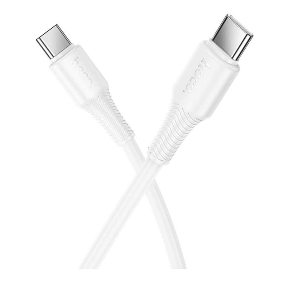 Кабель USB Hoco X120 Type-C to Type-C 60W Білий