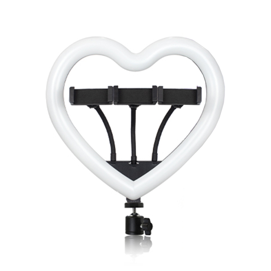 Лампа RGB JM33-13 33cm (Heart Style) з трьома тримачами Чорний