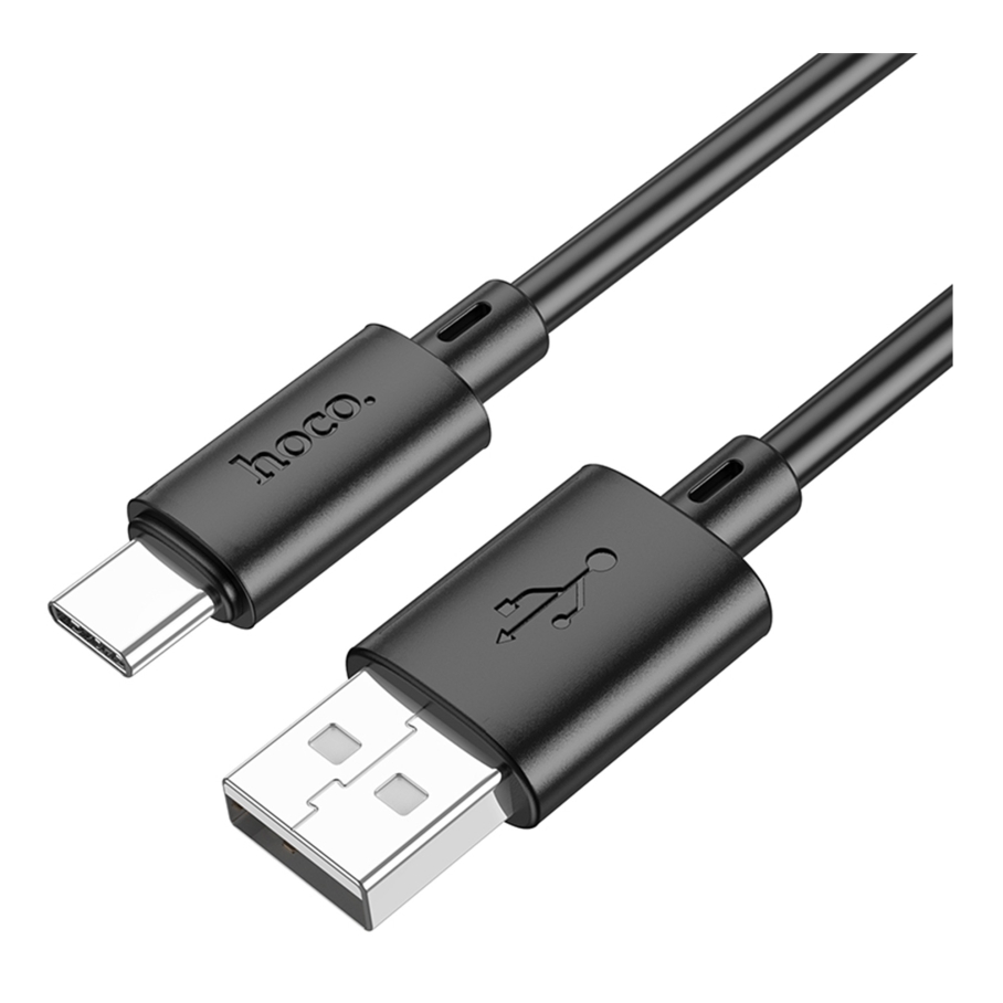 Кабель USB Hoco X88 Gratified Type C 3A 2m Чорний
