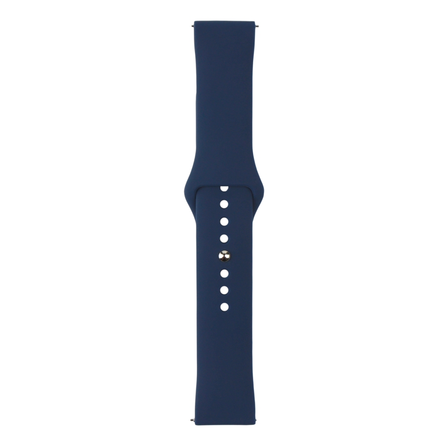 Ремінець Универс 22mm Silicone Original Button Design для Samsung/Amazfit/Huawei Midnight Blue