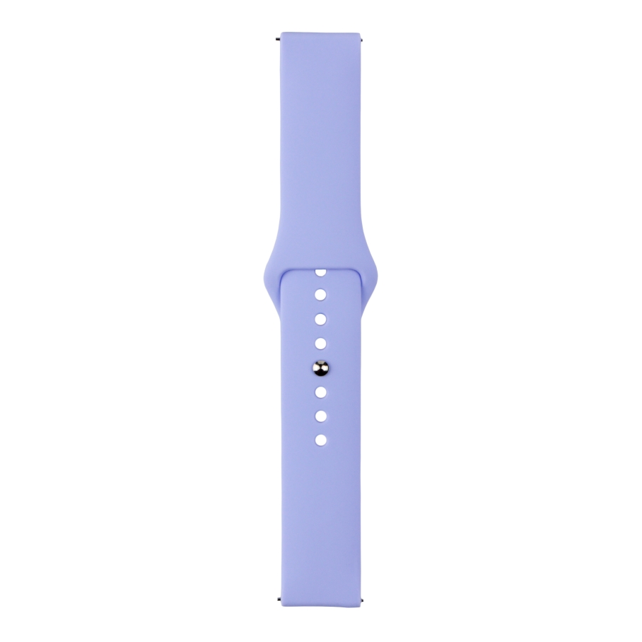 Ремінець Универс 20mm Silicone Original Button Design для Samsung/Amazfit/Huawei Elegant Purple