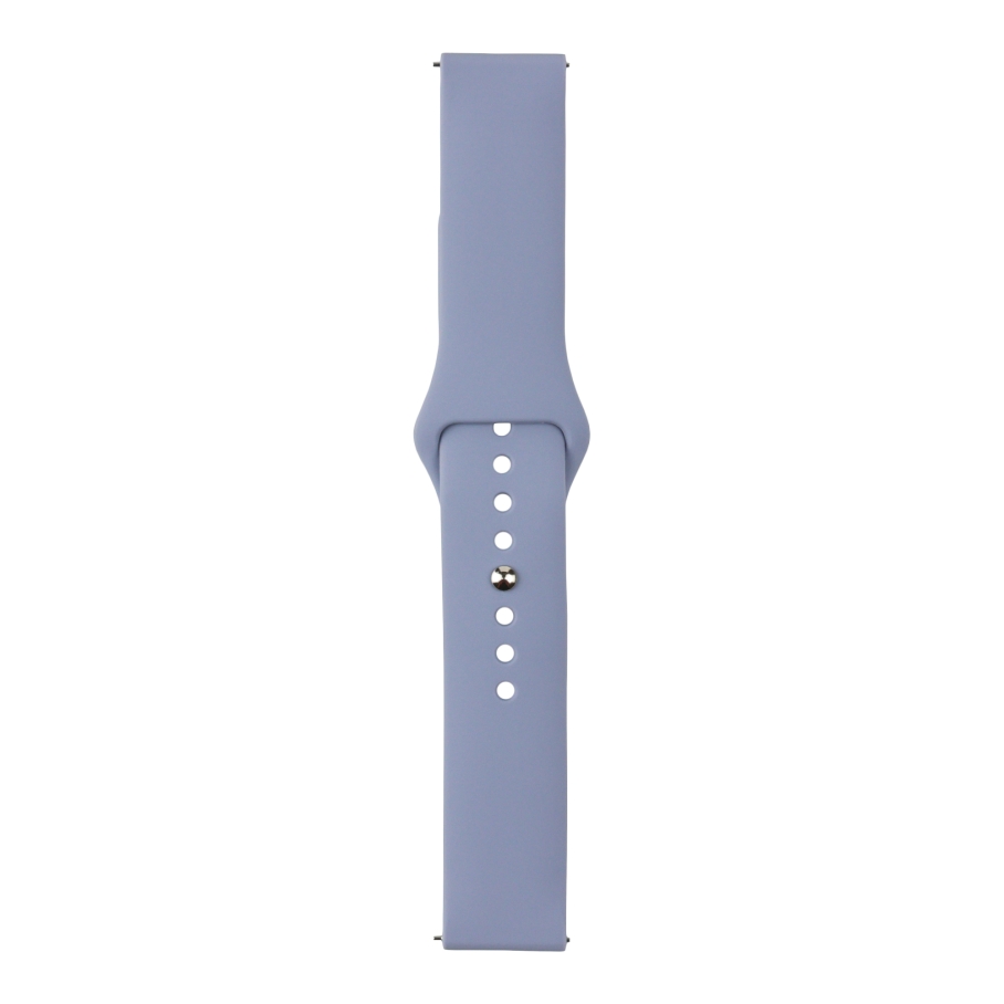 Ремінець Универс 20mm Silicone Original Button Design для Samsung/Amazfit/Huawei Lavander Grey
