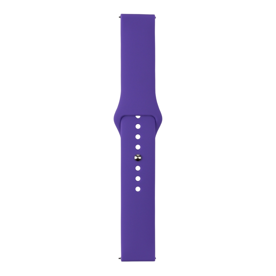 Ремінець Универс 20mm Silicone Original Button Design для Samsung/Amazfit/Huawei Purple