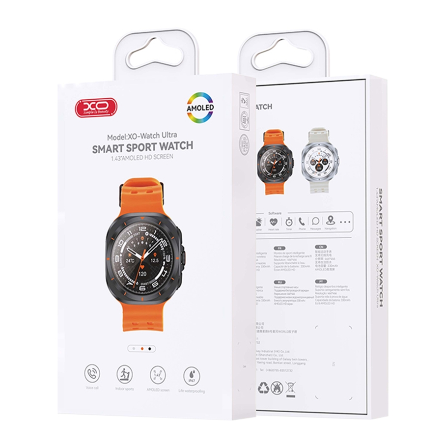 Смарт Годинник XO-Watch Ultra AMOLED Чорний - Зображення 3