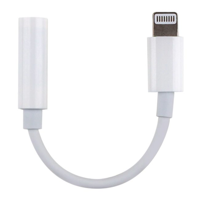 Aux For IP to 3.5 Jack 1:1 Бiлий