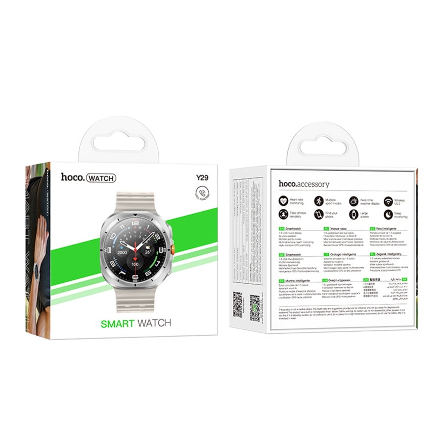 Смарт Годинник Hoco Y29 Smart sports watch Сірий - Зображення 3