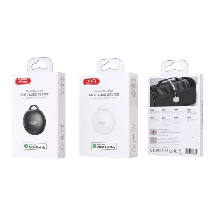 Розумний Брелок XO LP03 Bluetooth Anti-Lost Чорний - Зображення 3