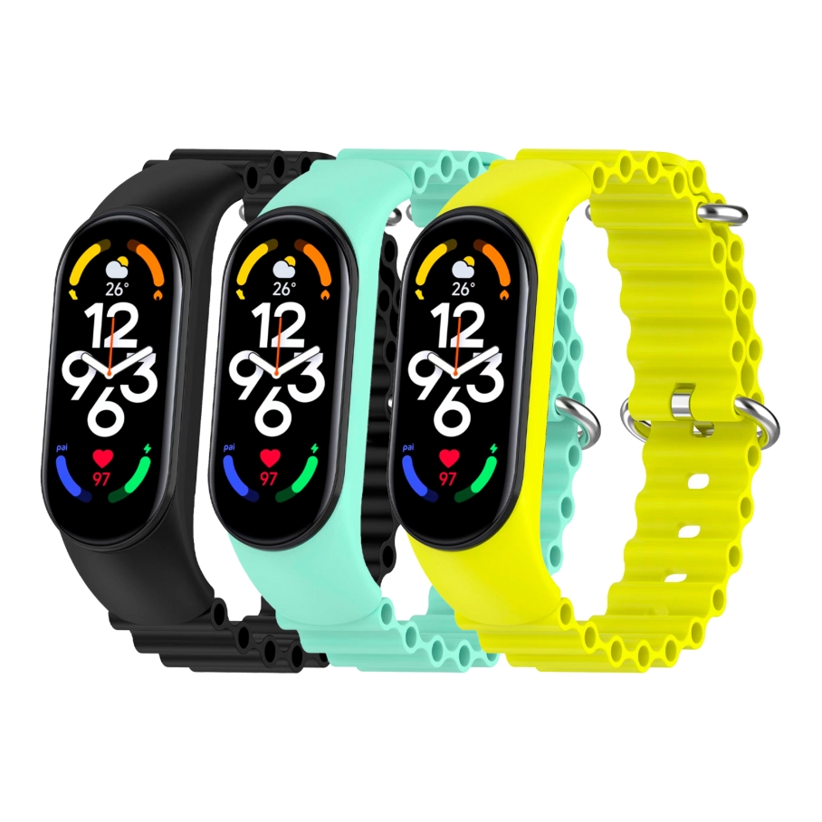 Ремінець для Xiaomi Mi Band 3/4/5/6/7 Ocean Band Blue - Зображення 2
