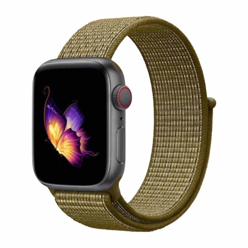 Ремінець для Apple Watch Nylon 42/44/45/49 mm Olive Flak