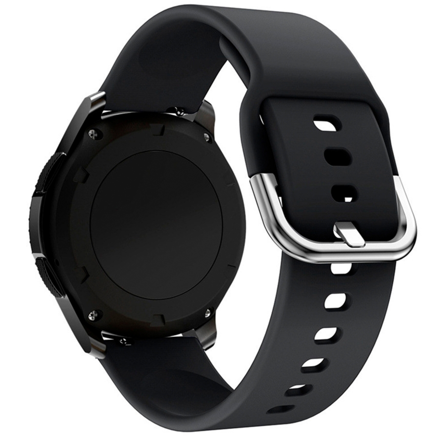 Ремінець Универс 20mm Silicone Original Design для Samsung/Amazfit/Huawei Black