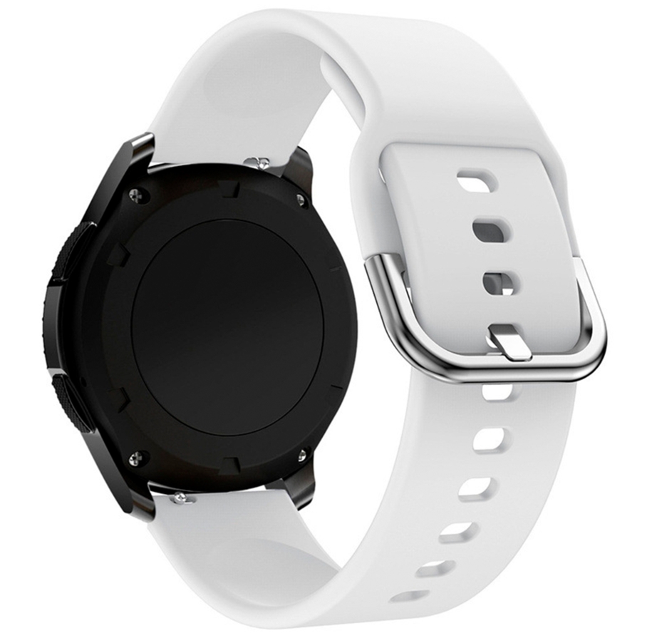 Ремінець Универс 20mm Silicone Original Design для Samsung/Amazfit/Huawei White