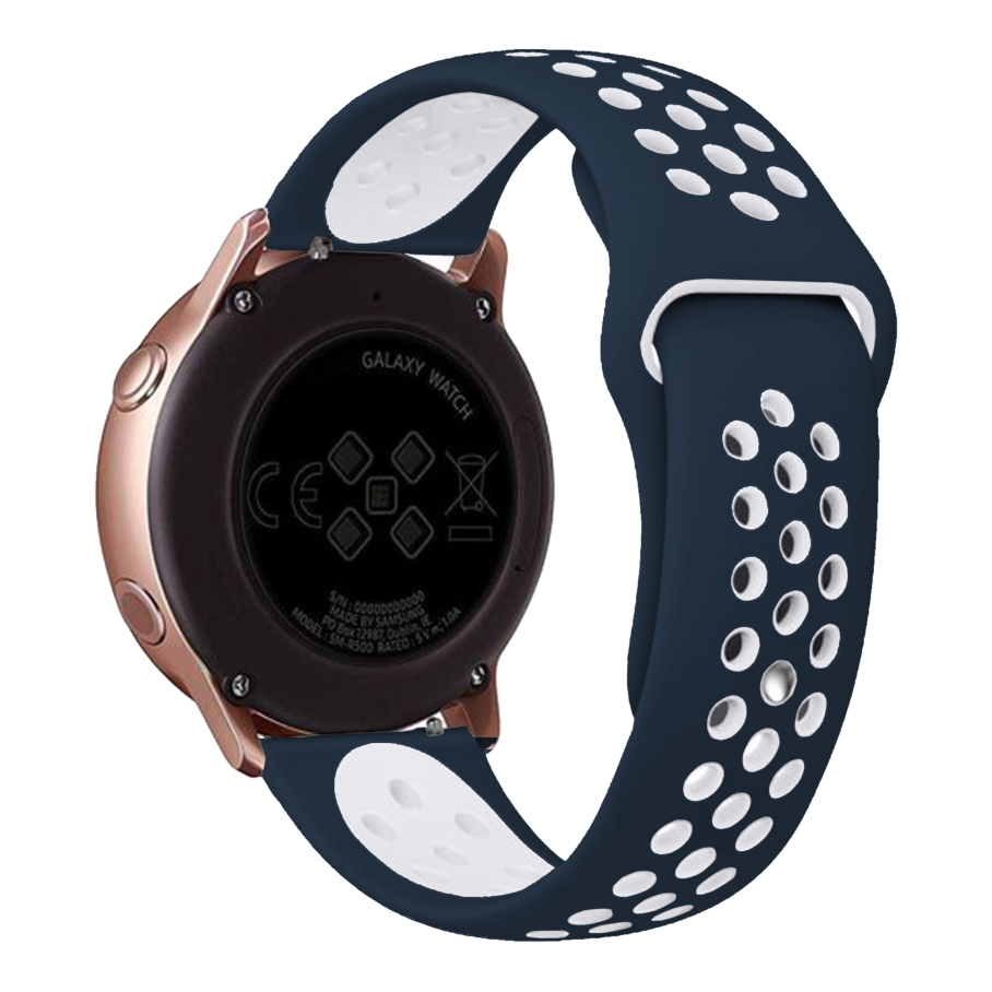 Ремінець Універс 22mm N Sport для Samsung/Amazfit/Huawei Blue/White