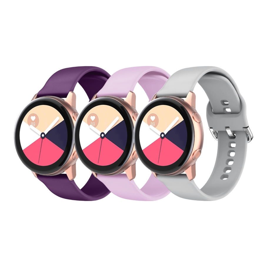 Ремінець Универс 20mm Silicone Original Design для Samsung/Amazfit/Huawei Black - Зображення 2