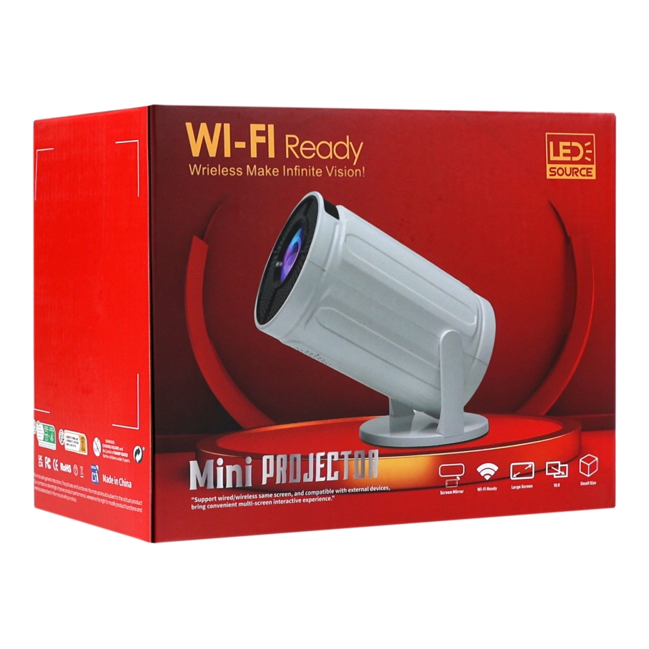 Проектор FIRE 408 HD Wi-Fi+BT Білий - Зображення 2