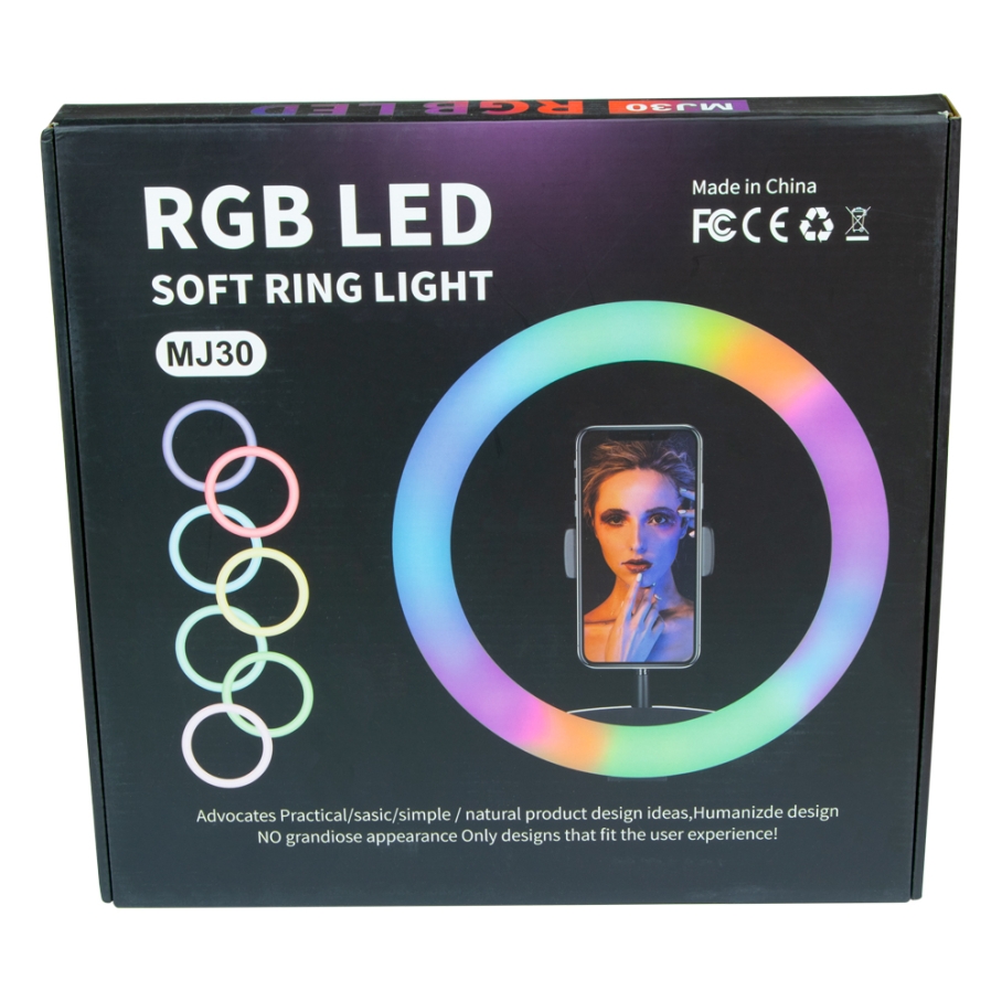 Лампа RGB MJ30 30cm Чорний - Зображення 2