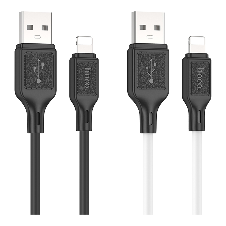 Кабель USB Hoco X90 Lightning 2.4A Чорний - Зображення 2
