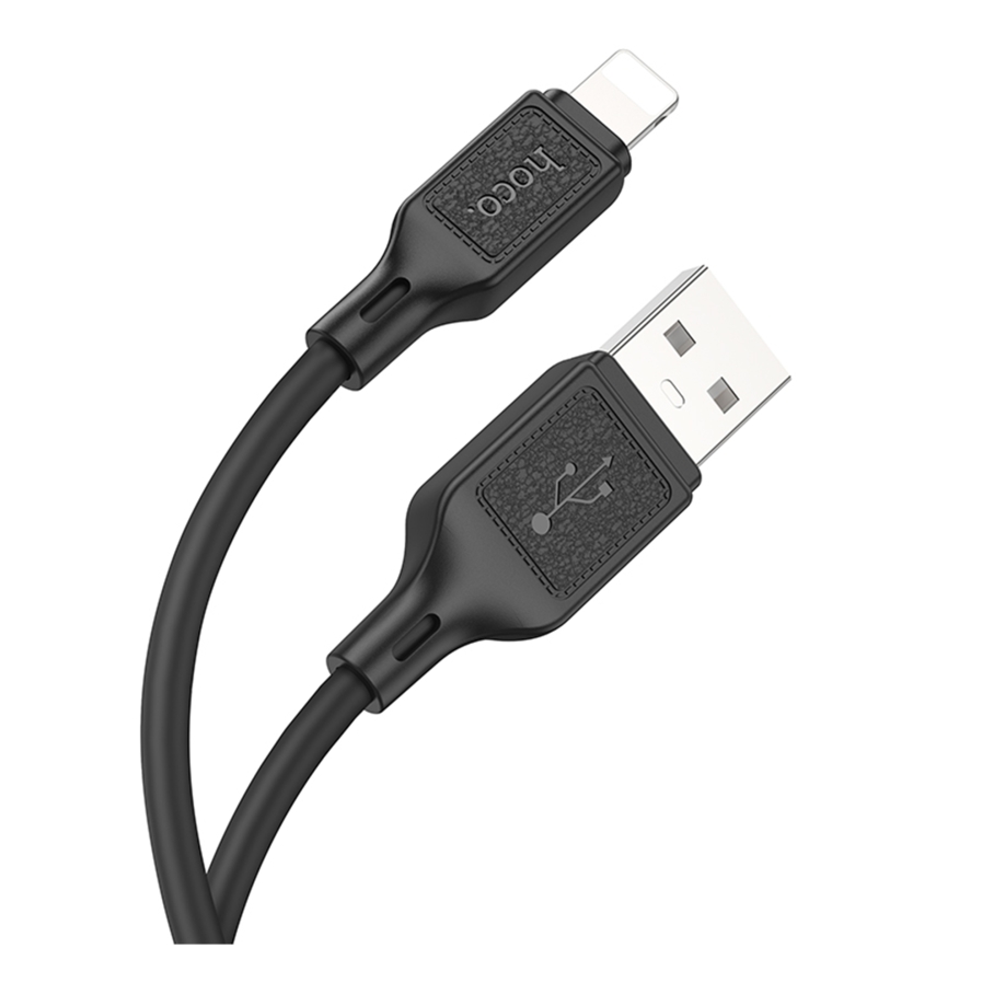 Кабель USB Hoco X90 Lightning 2.4A Чорний