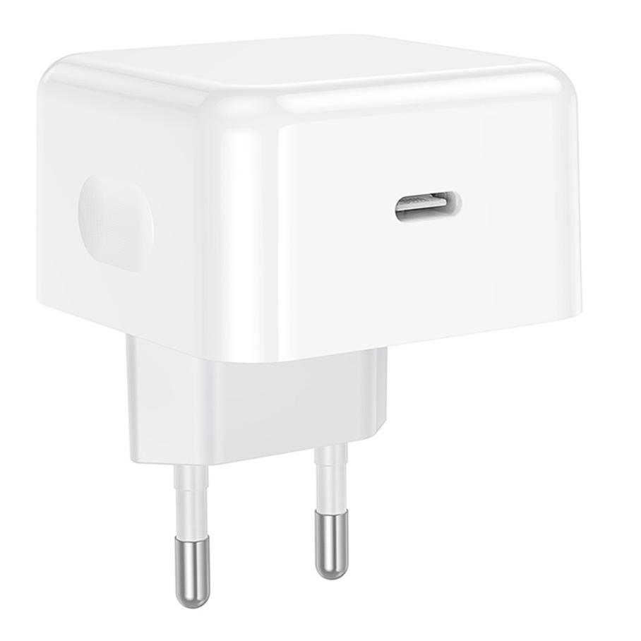 Мережевий Зарядний Пристрій Hoco C161A 1USB-C PD3.2 40W/60W Бiлий