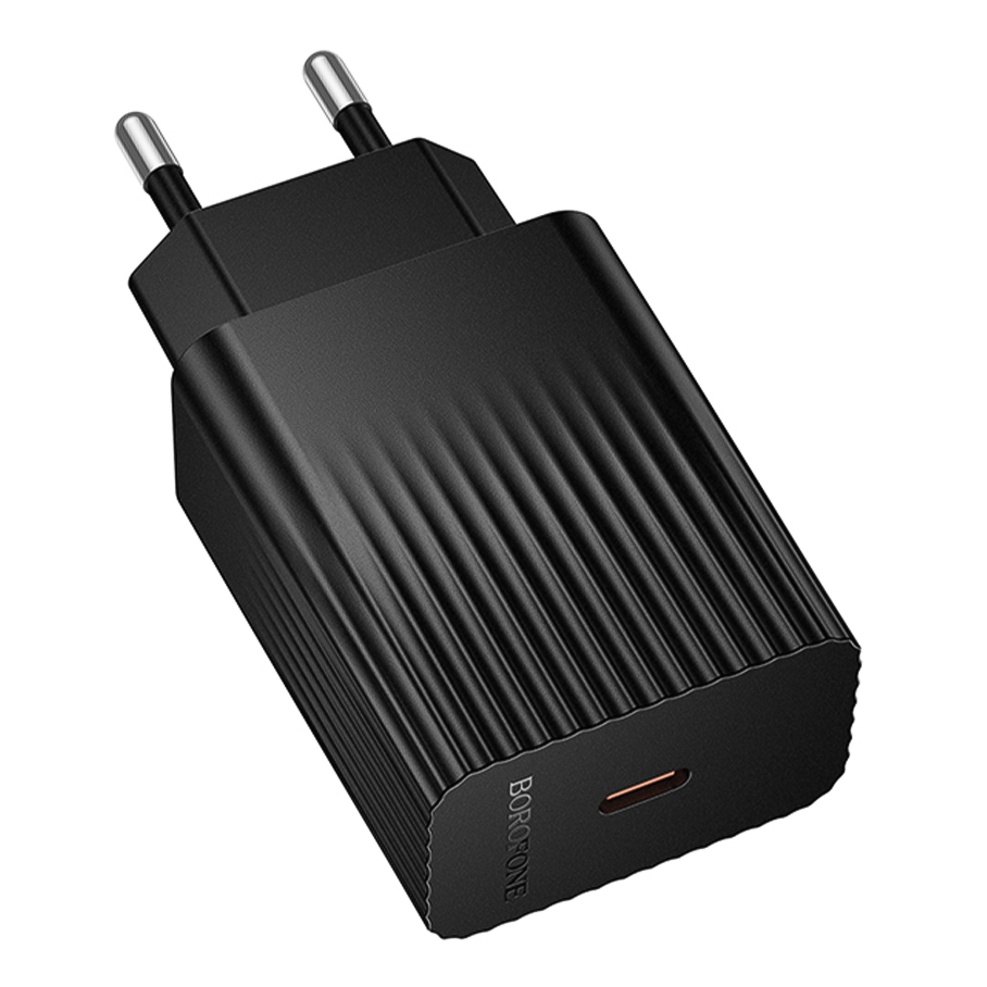 Мережевий Зарядний Пристрій Borofone BAS75A 1USB-C PD/QC 30W Чорний