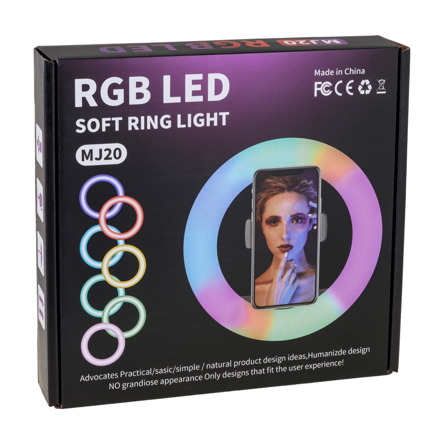 Лампа RGB MJ20 20cm Чорний - Зображення 2